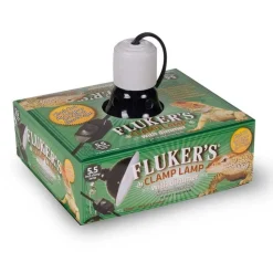 Fluker's Clamp Lamp with Dimmer for Reptiles Black 5.5-in