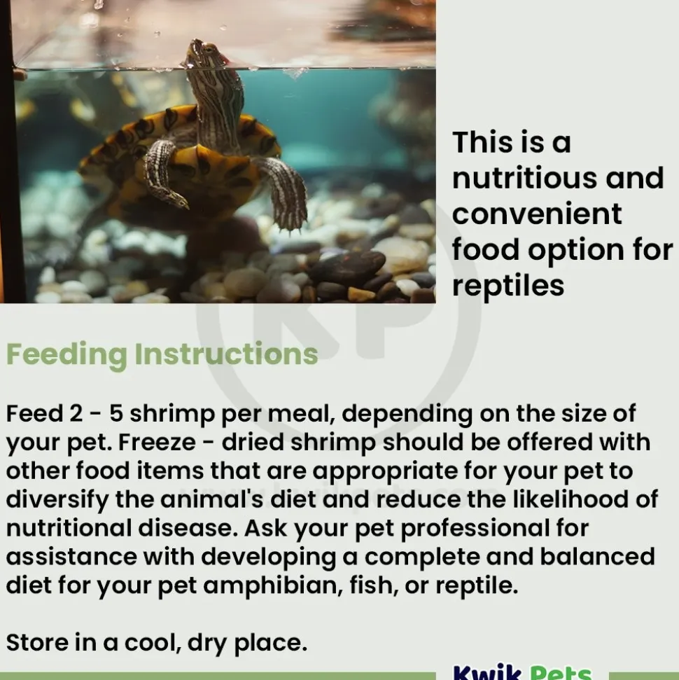 Fluker's Freeze-Dried River Shrimp Reptile Food 1-oz