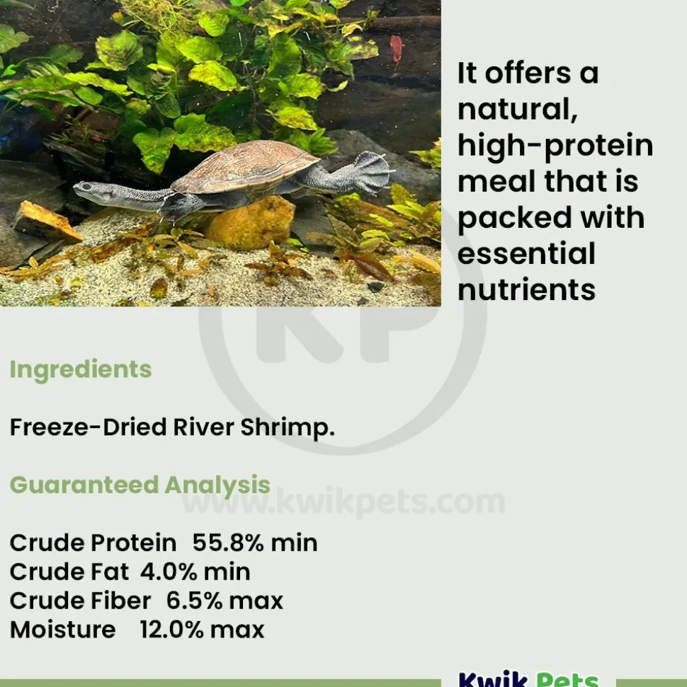 Fluker's Freeze-Dried River Shrimp Reptile Food 1-oz