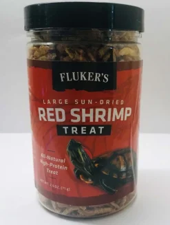 Fluker's Large Sun-Dried Red Shrimp Reptile Treat 2.5-oz