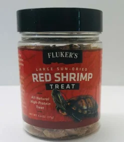 Fluker's Large Sun-Dried Red Shrimp Reptile Treat 0.6-oz