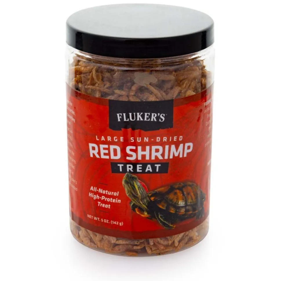 Fluker's Large Sun-Dried Red Shrimp Reptile Treat 5-oz