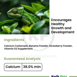 Fluker's Repta Calcium Vitamin D3 Strawberry-Banana Flavored Supplement for Reptiles 4-oz