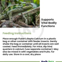 Fluker's Repta Calcium Vitamin D3 Strawberry-Banana Flavored Supplement for Reptiles 4-oz