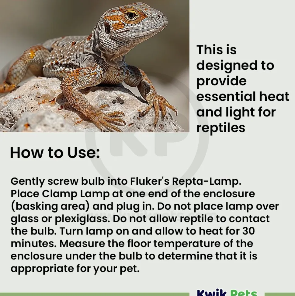 Fluker's Repta-Sun Incandescent Basking Bulb for Reptiles 75W