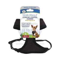 Four Paws Comfort Control Dog Harness Black Small