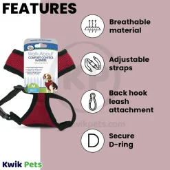 Four Paws Comfort Control Dog Harness Red Medium