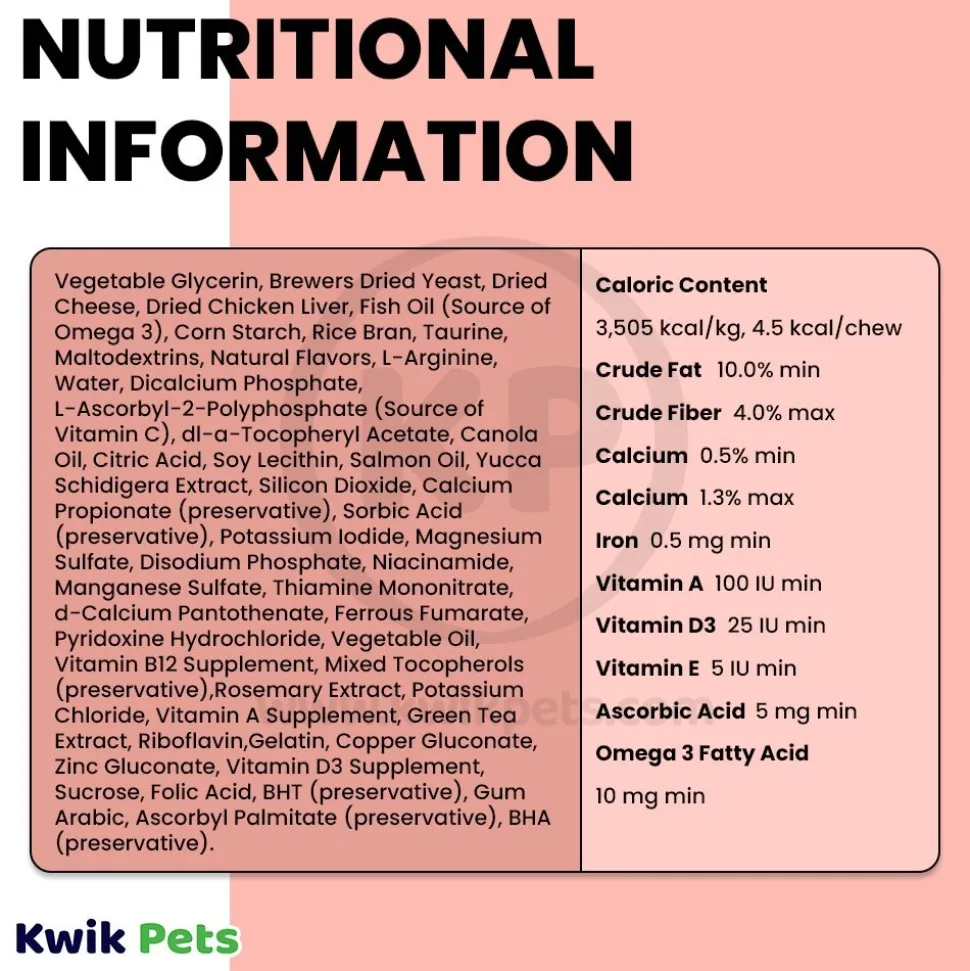 Four Paws Healthy Promise Cat Multi-Vitamins Soft Chews Savory Chicken 120 Count 5.08-oz