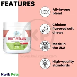 Four Paws Healthy Promise Cat Multi-Vitamins Soft Chews Savory Chicken 120 Count 5.08-oz