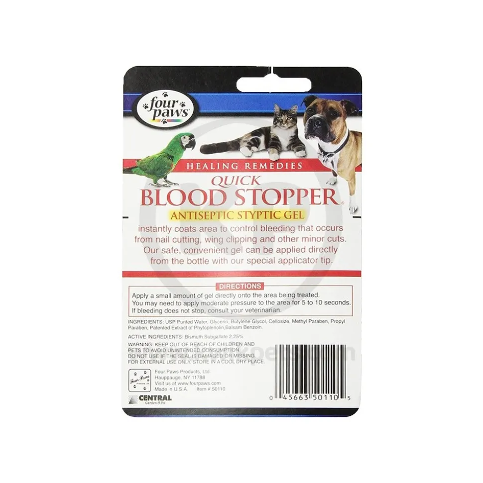 Four Paws Healthy Promise Quick-Action Blood Stopper Styptic Gel for Dogs, Cats & Birds 1.16-oz
