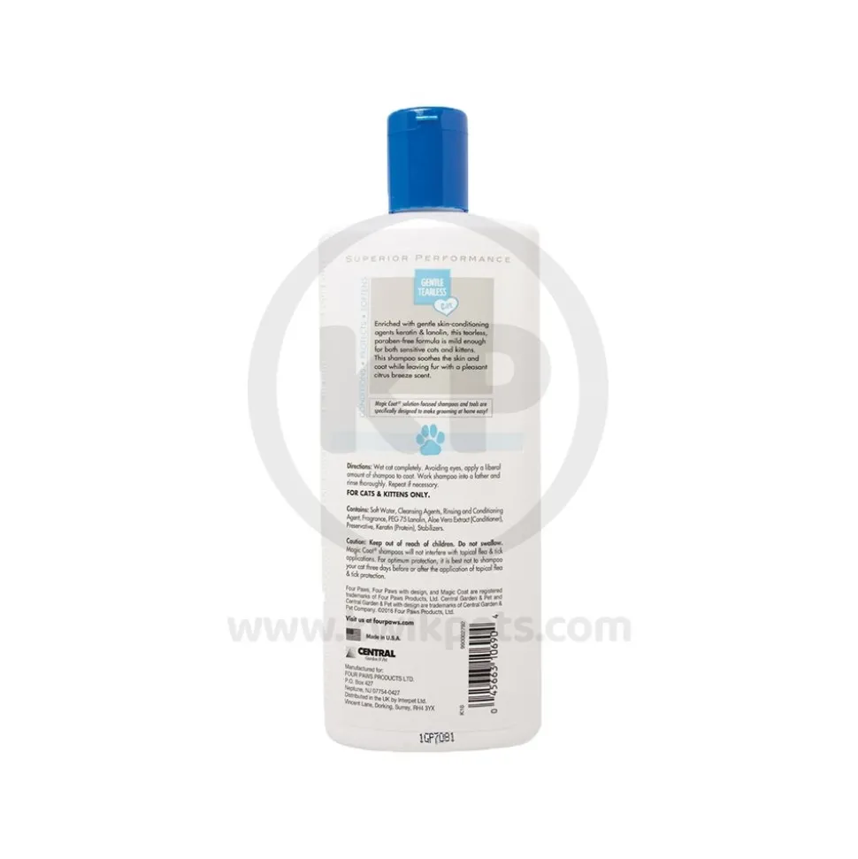 Four-Paws Magic Coat Gentle Tearless Cat Shampoo 12-oz
