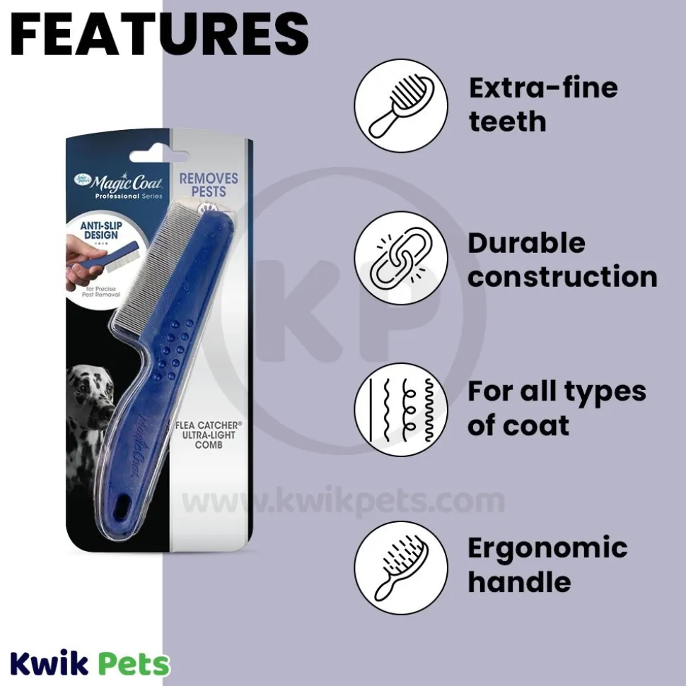 Four Paws Magic Coat Removes Pests Flea Catcher Comb One Size