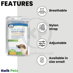 Four Paws Walk-About Quick-Fit Dog Muzzle Small