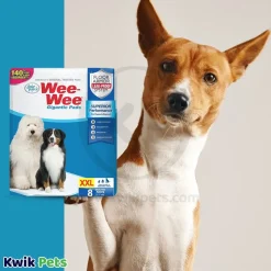 Four Paws Wee-Wee Superior Performance Gigantic Dog Pee Pads 8 Count 27.5 in X 44 in