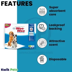Four Paws Wee-Wee Superior Performance X-Large Dog Pee Pads 75 Count 28 in X 34 in