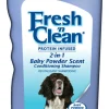 Fresh ’n Clean Baby Powder Scent 2-in-1 Conditioning Shampoo for Dogs 18-oz