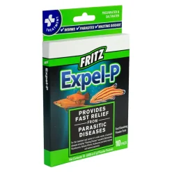 Fritz Expel-P Parasitic Treatment for Freshwater & Saltwater Aquarium Fish 10 Count