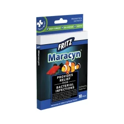 Fritz Maracyn Bacterial Infection Treatment for Freshwater & Saltwater Aquarium Fish 10 Count