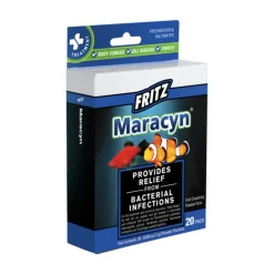 Fritz Maracyn Bacterial Infection Treatment for Freshwater & Saltwater Aquarium Fish 20 Count
