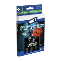 Fritz Maracyn Two Bacterial Infection Treatment for Freshwater & Saltwater Aquarium Fish 10 Count