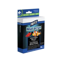 Fritz Maracyn TwoBacterial Infection Treatment for Freshwater & Saltwater Aquarium Fish 20 Count