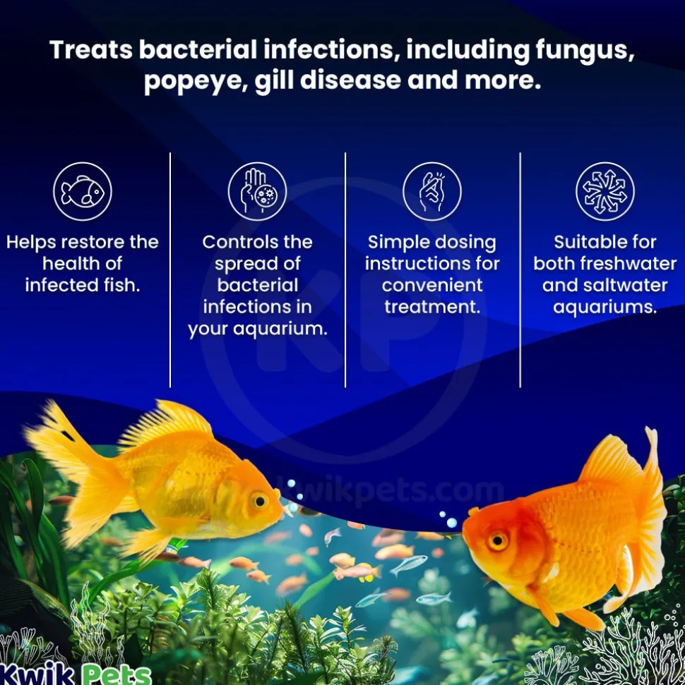 Fritz Maracyn TwoBacterial Infection Treatment for Freshwater & Saltwater Aquarium Fish 20 Count