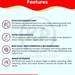 F10SCXD Veterinary Cleanser – Sanitizer 100 ml