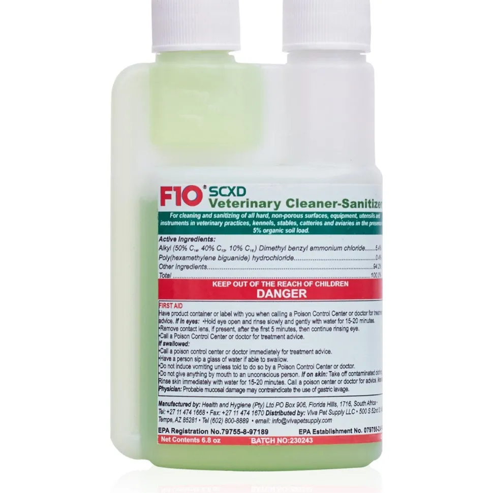 F10SCXD Veterinary Cleanser – Sanitizer 200 ml