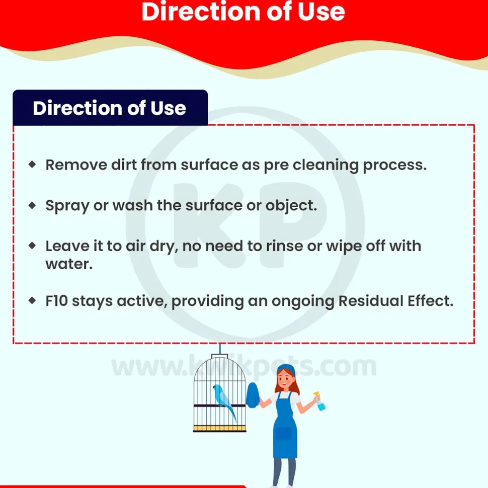 F10 Veterinary Disinfectant Ready to Use 1 Liter