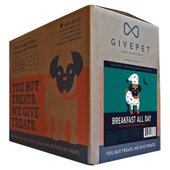 Givepet Breakfast All Day Grain-Free Premium Dog Treats Bacon Egg & Orange 9.5-lb Bulk
