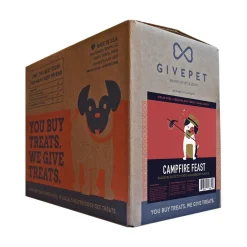 Givepet Campfire Feast Grain-Free Premium Dog Treats Salmon Sweet Potato & Blueberry 9.5-lb Bulk
