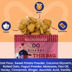 Givepet Spice Soft-Baked Premium Dog Treats Yogurt, Honey & Cinnamon 6-oz