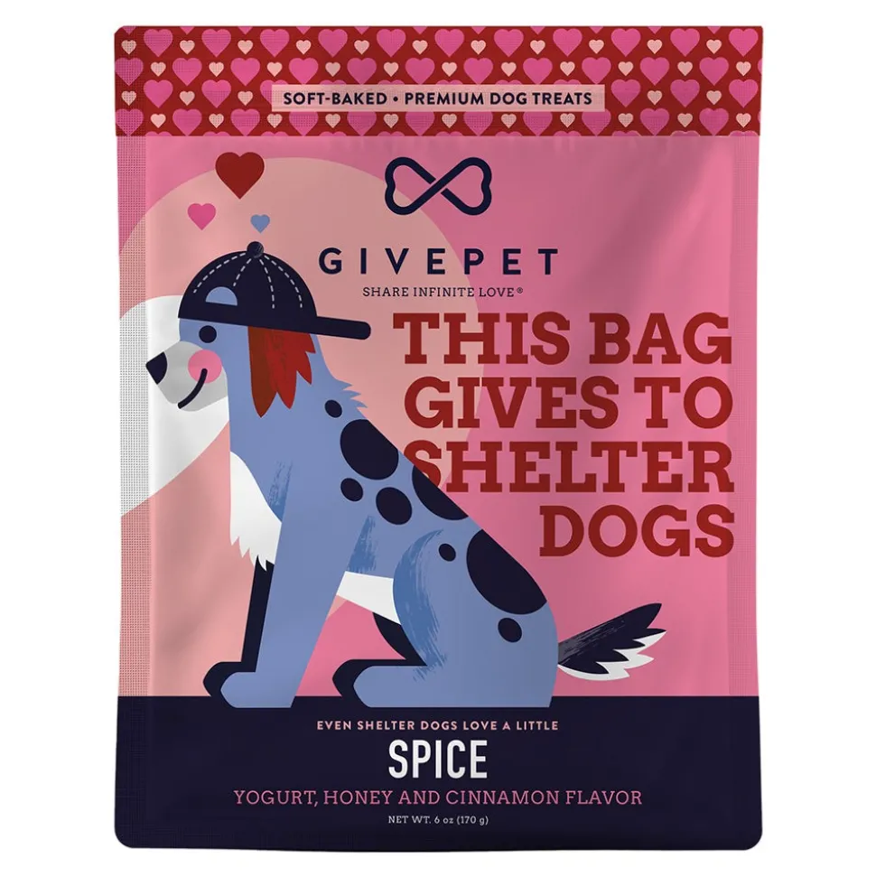Givepet Spice Soft-Baked Premium Dog Treats Yogurt, Honey & Cinnamon 6-oz