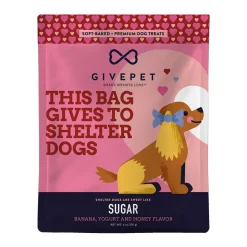 Givepet Sugar Soft-Baked Premium Dog Treats Banana, Yogurt & Honey 6-oz