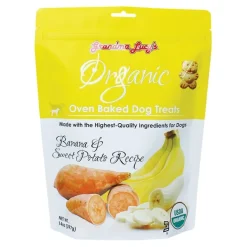 Grandma Lucy's Organic Oven Baked Dog Treats Banana & Sweet Potato Recipe 14-oz