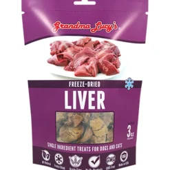 Grandma Lucy's Single Ingredient Freeze-Dried Dog & Cat Treats Chicken Liver 2.5-oz