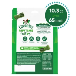 Greenies Anytime Bites Bite-Size Dog Dental Treats Mint 10.3-oz