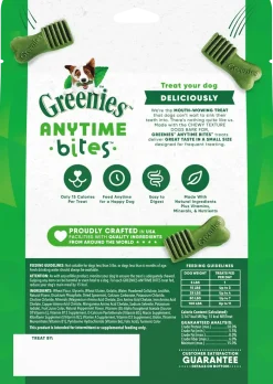 Greenies Anytime Bites Bite-Size Dog Dental Treats Mint 10.3-oz