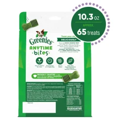 Greenies Anytime Bites Bite-Size Dog Dental Treats Blueberry 10.3-oz