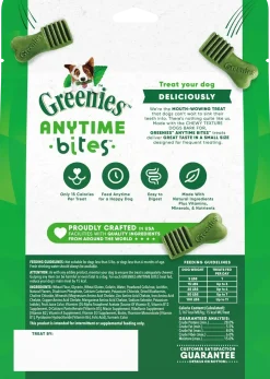 Greenies Anytime Bites Bite-Size Dog Dental Treats Blueberry 10.3-oz