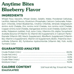 Greenies Anytime Bites Bite-Size Dog Dental Treats Blueberry 10.3-oz
