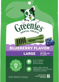 Greenies Blueberry Dog Dental Treats Large 12-oz 8 Count