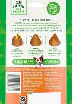 Greenies Capsule Pill Pockets Dog Treats Cheese 7.9-oz 30 Count