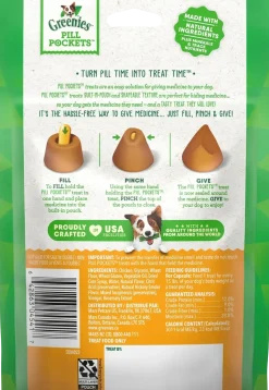 Greenies Capsule Pill Pockets Dog Treats Chicken 7.9-oz 30 Count