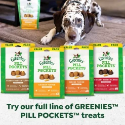 Greenies Capsule Pill Pockets Dog Treats Peanut Butter 15.8-oz 60 Count