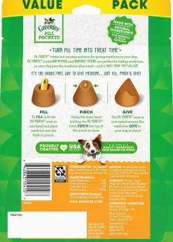 Greenies Capsule Pill Pockets Dog Treats Chicken 15.8-oz 60 Count