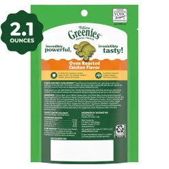 Greenies Feline Oven Roasted Chicken Adult Cat Dental Treats 2.1-oz