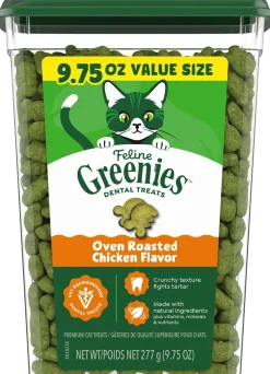 Greenies Feline Oven Roasted Chicken Adult Cat Dental Treats 9.75-oz
