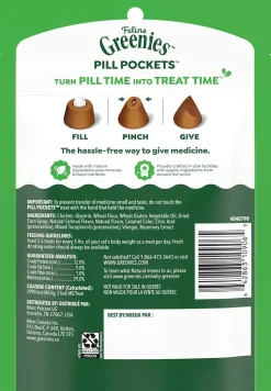 Greenies Feline Pill Pockets Cat Treats Salmon 3-oz 85 Count