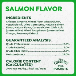 Greenies Feline Pill Pockets Cat Treats Salmon 1.6-oz 45 Count